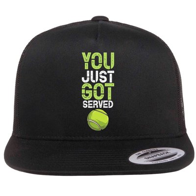 You Just Got Served Tennis Funny Tennis Gift Shirt Flatbill Hat