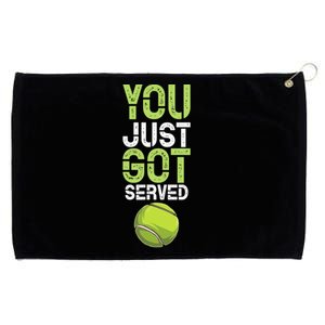 You Just Got Served Tennis Funny Tennis Gift Shirt Grommeted Golf Towel