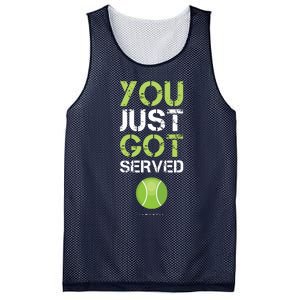 You Just Got Served Tennis Funny Tennis Gift Tee Mesh Reversible Basketball Jersey Tank