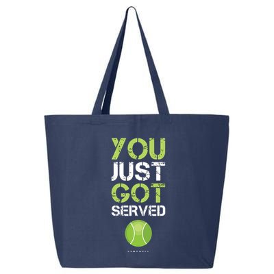 You Just Got Served Tennis Funny Tennis Gift Tee 25L Jumbo Tote