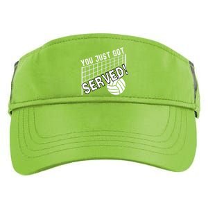 You Just Got Served Funny Volleybally Adult Drive Performance Visor