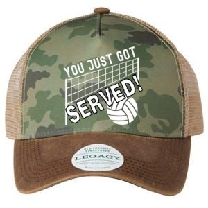 You Just Got Served Funny Volleybally Legacy Tie Dye Trucker Hat