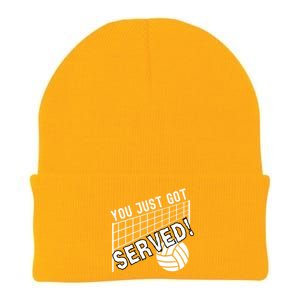 You Just Got Served Funny Volleybally Knit Cap Winter Beanie