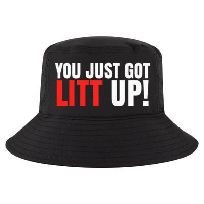 You Just Got Litt Up Funny  Cool Comfort Performance Bucket Hat