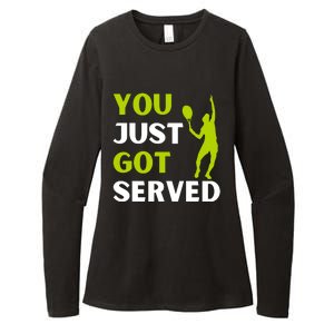 You Just Got Served Funny Tennis Player & Tennis Coach Womens CVC Long Sleeve Shirt