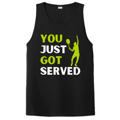 You Just Got Served Funny Tennis Player & Tennis Coach PosiCharge Competitor Tank