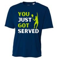 You Just Got Served Funny Tennis Player & Tennis Coach Cooling Performance Crew T-Shirt