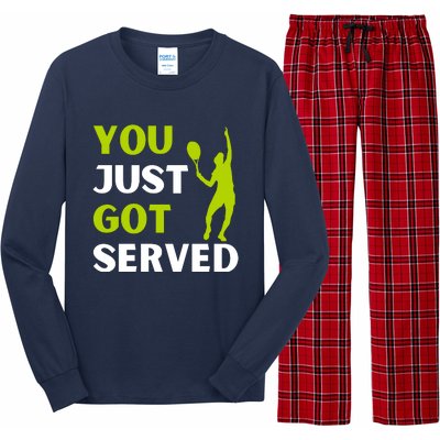 You Just Got Served Funny Tennis Player & Tennis Coach Long Sleeve Pajama Set