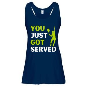 You Just Got Served Funny Tennis Player & Tennis Coach Ladies Essential Flowy Tank