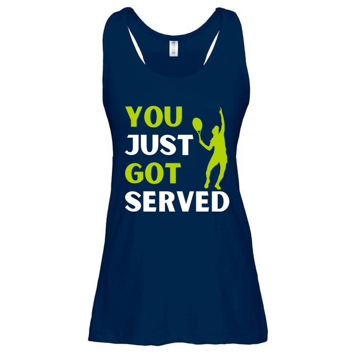 You Just Got Served Funny Tennis Player & Tennis Coach Ladies Essential Flowy Tank