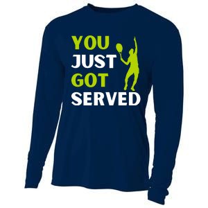 You Just Got Served Funny Tennis Player & Tennis Coach Cooling Performance Long Sleeve Crew