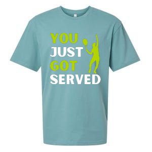 You Just Got Served Funny Tennis Player & Tennis Coach Sueded Cloud Jersey T-Shirt