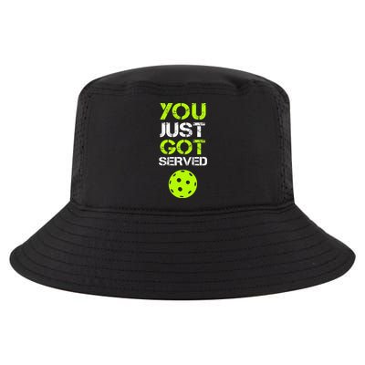 You Just Got Served Pickleball Funny Pickleball Player Sport Cool Comfort Performance Bucket Hat