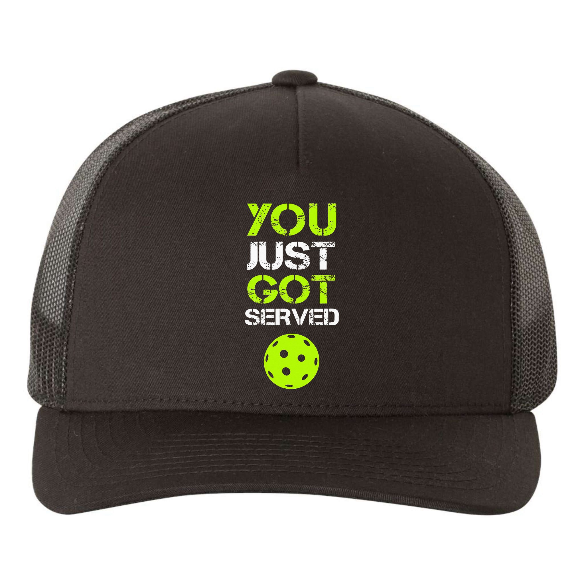 You Just Got Served Pickleball Funny Pickleball Player Sport Yupoong Adult 5-Panel Trucker Hat