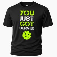 You Just Got Served Pickleball Funny Pickleball Player Sport Cooling Performance Crew T-Shirt