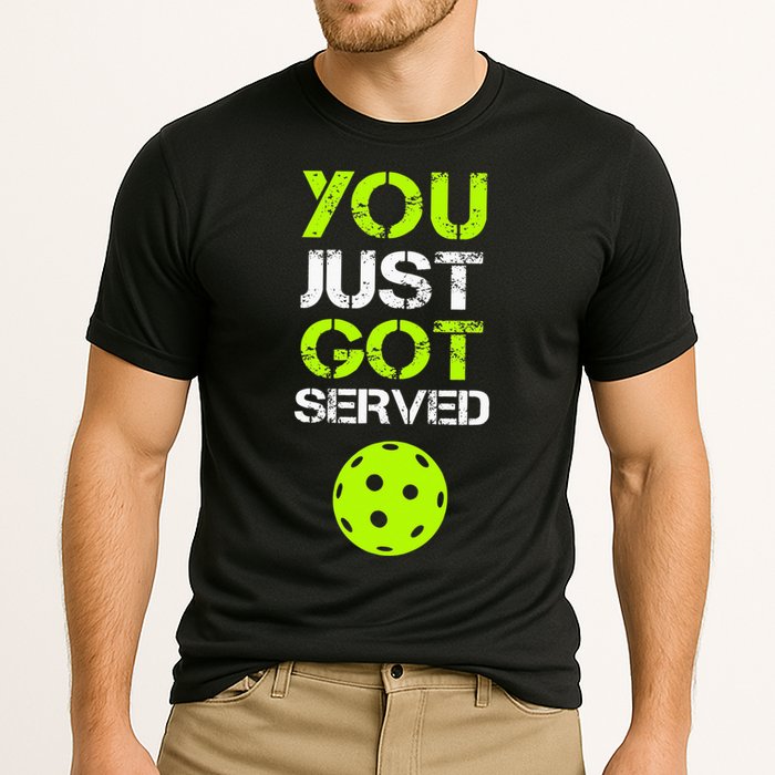 You Just Got Served Pickleball Funny Pickleball Player Sport Cooling Performance Crew T-Shirt