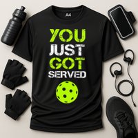 You Just Got Served Pickleball Funny Pickleball Player Sport Cooling Performance Crew T-Shirt