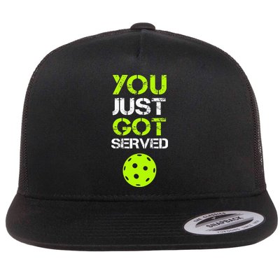 You Just Got Served Pickleball Funny Pickleball Player Sport Flatbill Hat