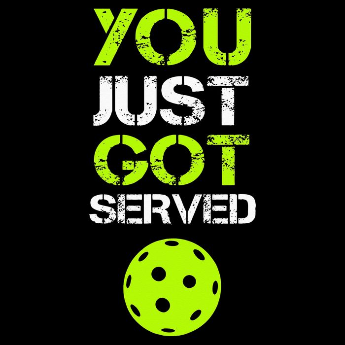 You Just Got Served Pickleball Funny Pickleball Player Sport 16 in Basic Backpack