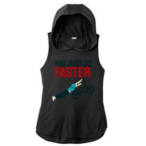 You Just Go Faster Ladies PosiCharge Tri-Blend Wicking Draft Hoodie Tank