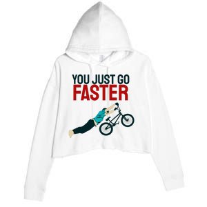 You Just Go Faster Crop Fleece Hoodie