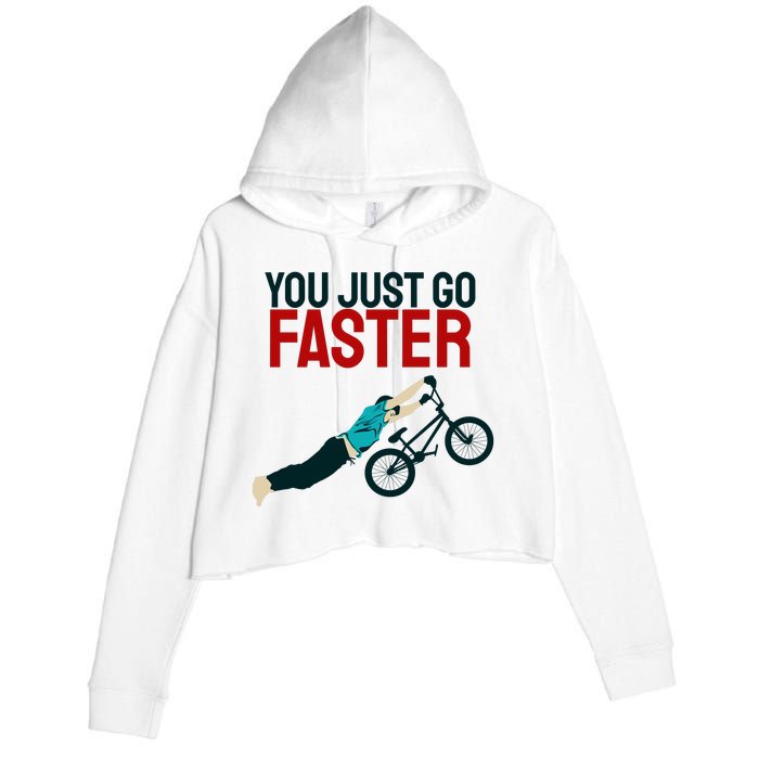 You Just Go Faster Crop Fleece Hoodie