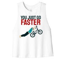 You Just Go Faster Women's Racerback Cropped Tank