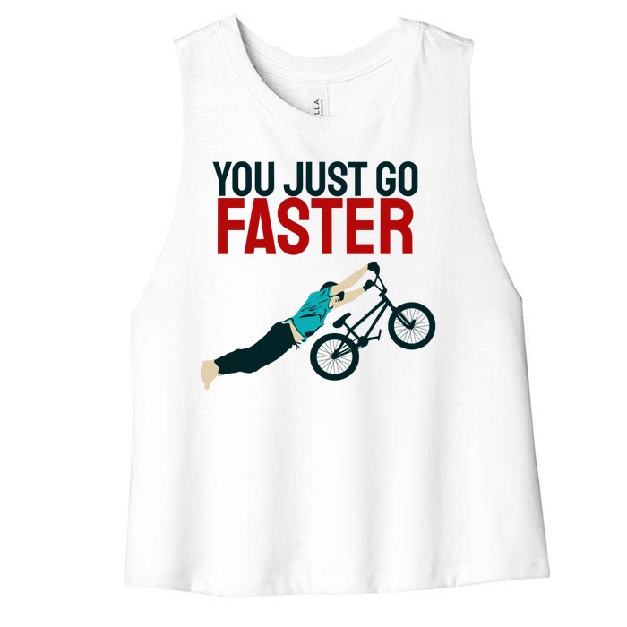 You Just Go Faster Women's Racerback Cropped Tank