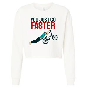 You Just Go Faster Cropped Pullover Crew