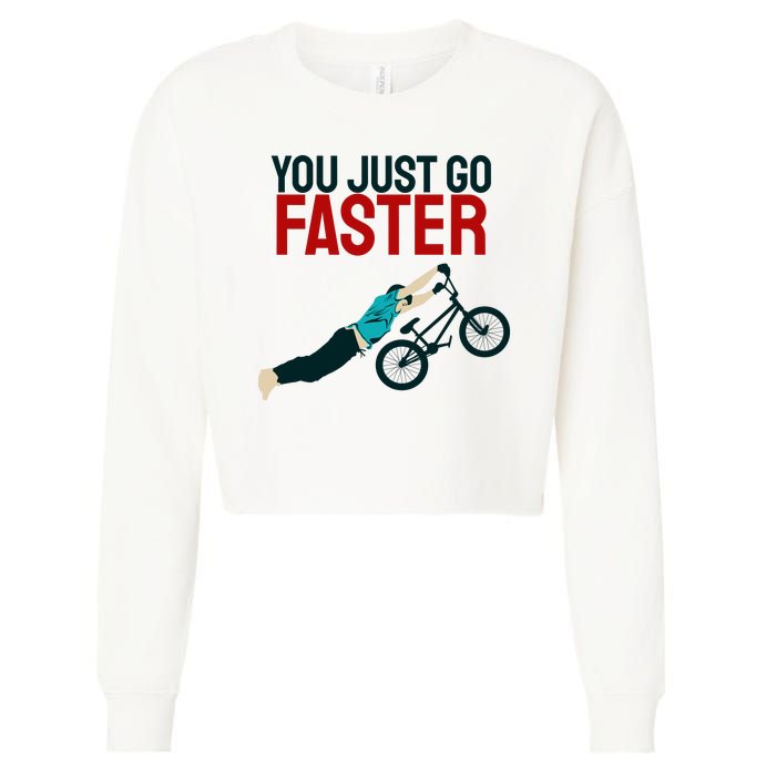 You Just Go Faster Cropped Pullover Crew