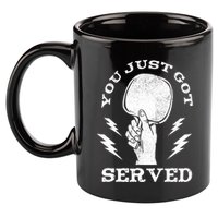 You Just Got Served Hand Holding Ping Pong Paddle Sport 11oz C Handle Ceramic Mug