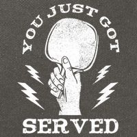 You Just Got Served Hand Holding Ping Pong Paddle Sport Cotton Canvas Backpack