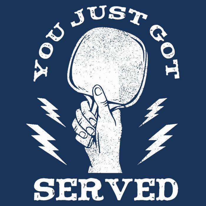 You Just Got Served Hand Holding Ping Pong Paddle Sport Cooling Performance Crew T-Shirt
