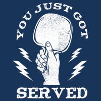 You Just Got Served Hand Holding Ping Pong Paddle Sport Drawstring Bag