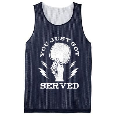You Just Got Served Hand Holding Ping Pong Paddle Sport Mesh Reversible Basketball Jersey Tank