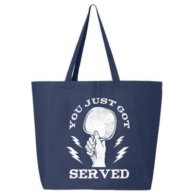 You Just Got Served Hand Holding Ping Pong Paddle Sport 25L Jumbo Tote