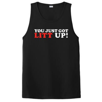 You Just Got Litt Up Funny PosiCharge Competitor Tank