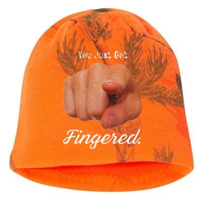 You Just Got Fingered Kati - Camo Knit Beanie