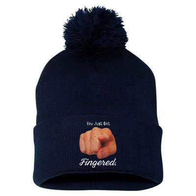 You Just Got Fingered Pom Pom 12in Knit Beanie