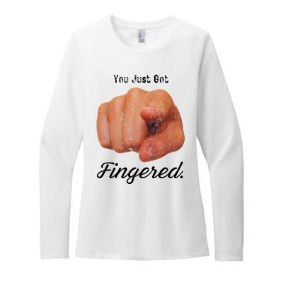 You Just Got Fingered Womens CVC Long Sleeve Shirt