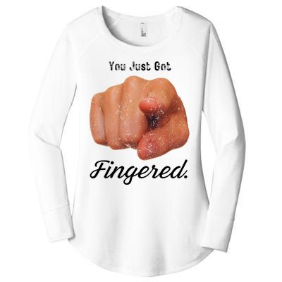 You Just Got Fingered Women's Perfect Tri Tunic Long Sleeve Shirt