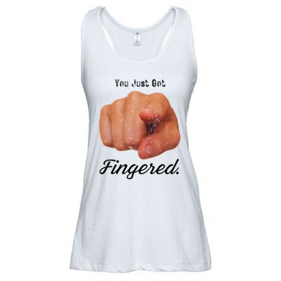 You Just Got Fingered Ladies Essential Flowy Tank