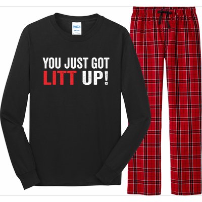 You Just Got Litt Up Long Sleeve Pajama Set