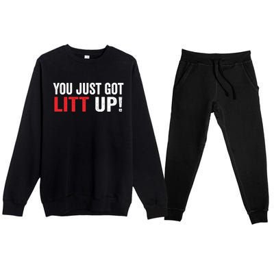 You Just Got Litt Up Premium Crewneck Sweatsuit Set