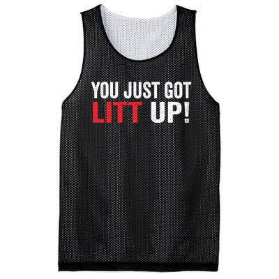 You Just Got Litt Up Mesh Reversible Basketball Jersey Tank