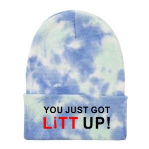 You Just Got Litt Up Tie Dye 12in Knit Beanie