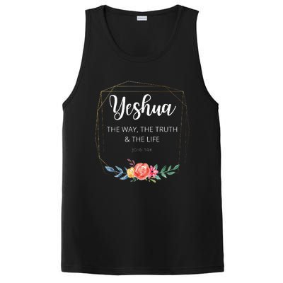 Yeshua Jesus The Way Truth Life Christian Faith Scripture PosiCharge Competitor Tank