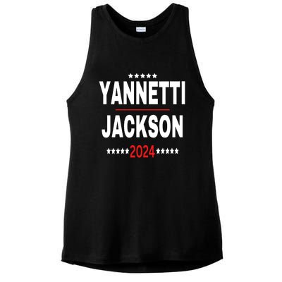 Yannetti Jackson Vote For Your Favorite Defense Team 2024 Ladies PosiCharge Tri-Blend Wicking Tank