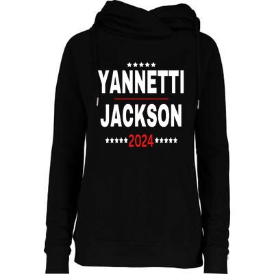 Yannetti Jackson Vote For Your Favorite Defense Team 2024 Womens Funnel Neck Pullover Hood