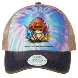 You Just Yeed Your Last Haw Partner. Cowboy Frog Meme Gift Idea. Legacy Tie Dye Trucker Hat